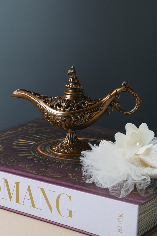 Aladdin Magic Lamp – Authentic Oriental Zinc Alloy Decorative Piece & Incense Burner