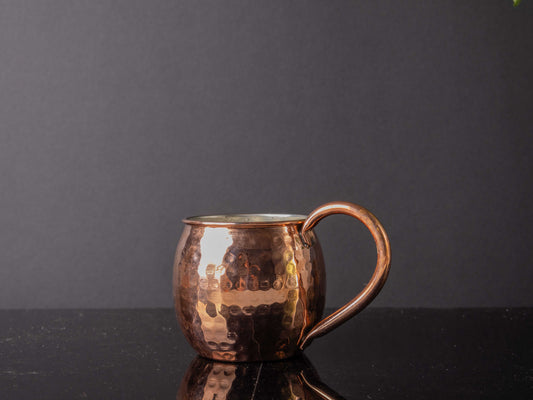 Classic Copper Beer Mug – 360ml Handmade Tin-Plated Cup