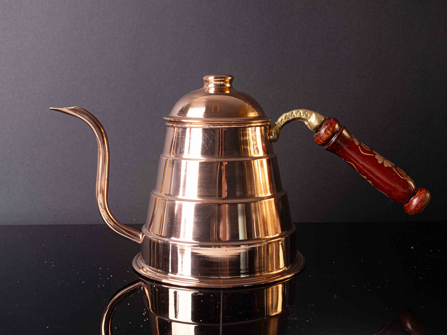 Handmade Turkish Copper Kettle- Pasha Pouring Pot