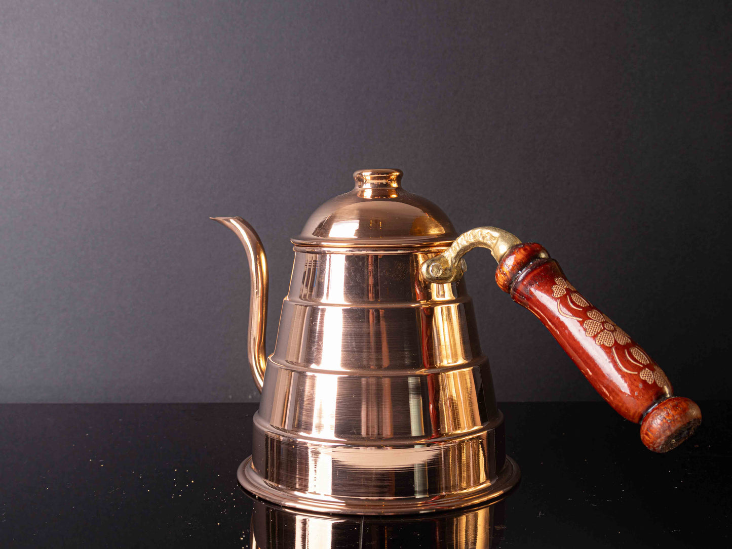 Handmade Turkish Copper Kettle- Pasha Pouring Pot