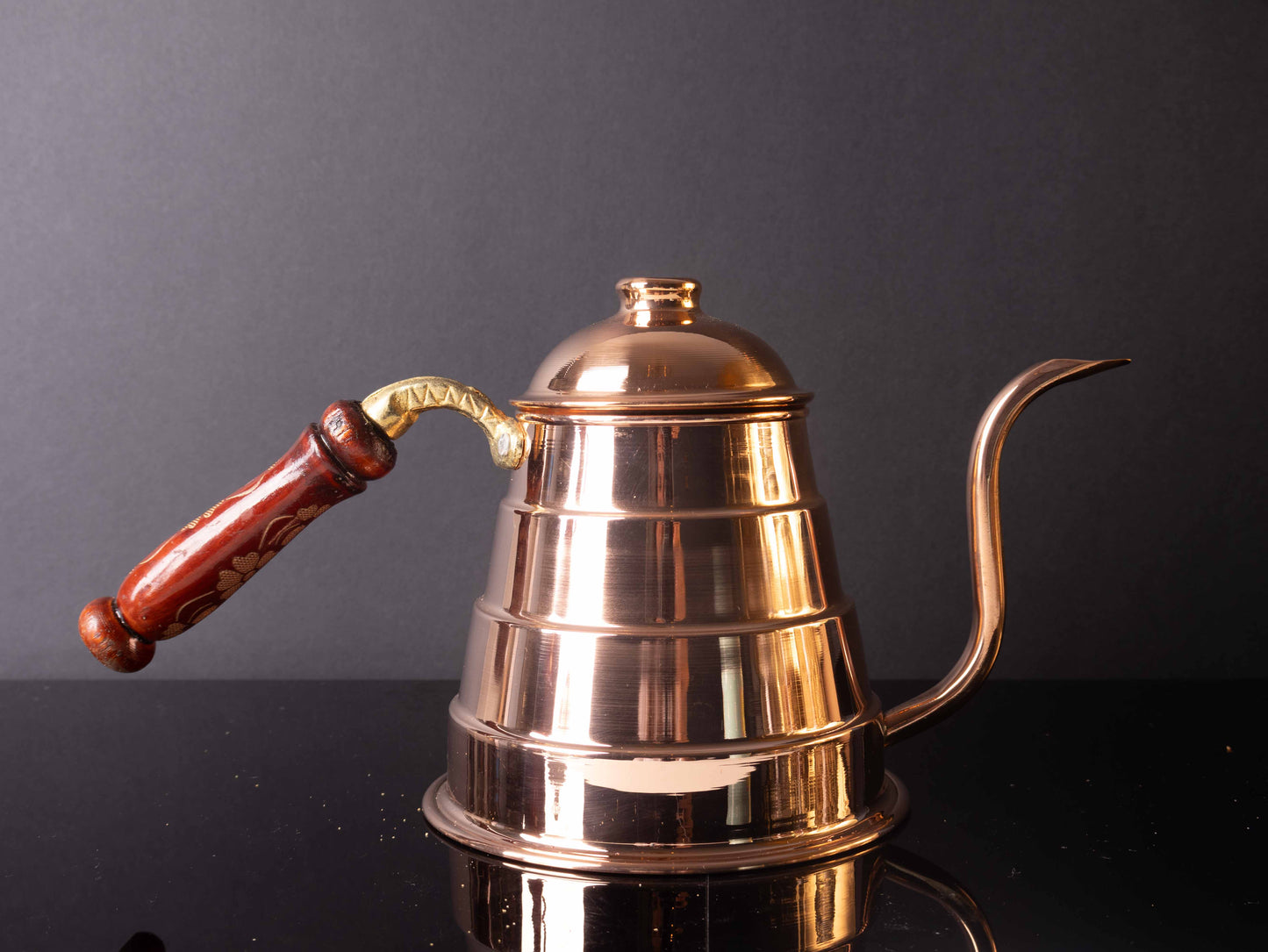 Handmade Turkish Copper Kettle- Pasha Pouring Pot