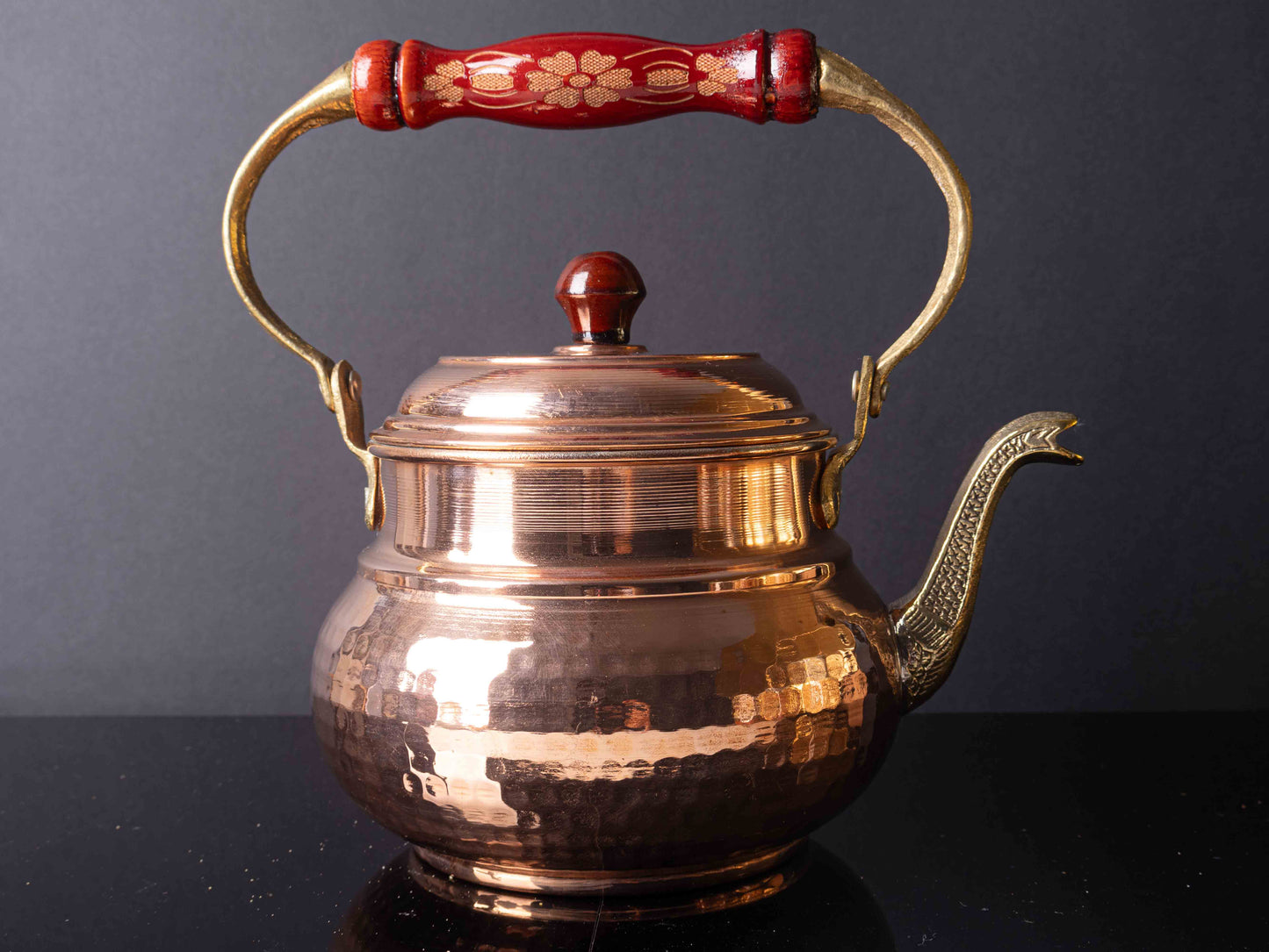 Anatolian Dragon Spout copper Kettle