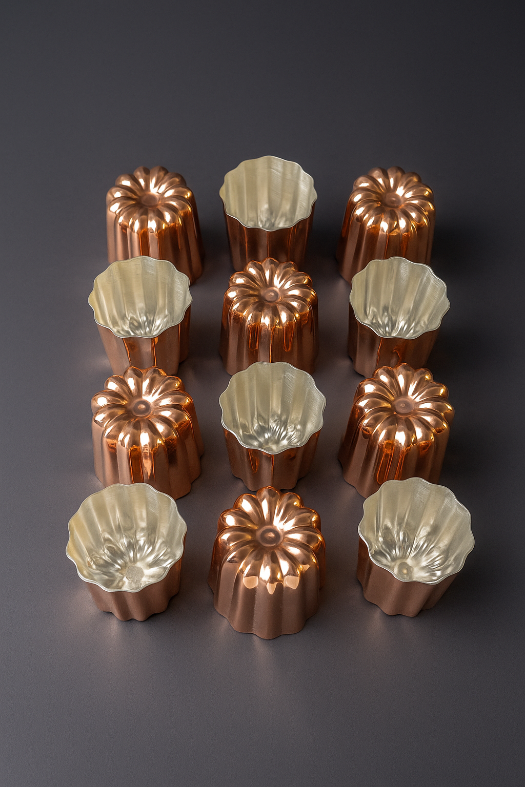 Heritage Copper Canelé Mold Set  – French-Style Molds