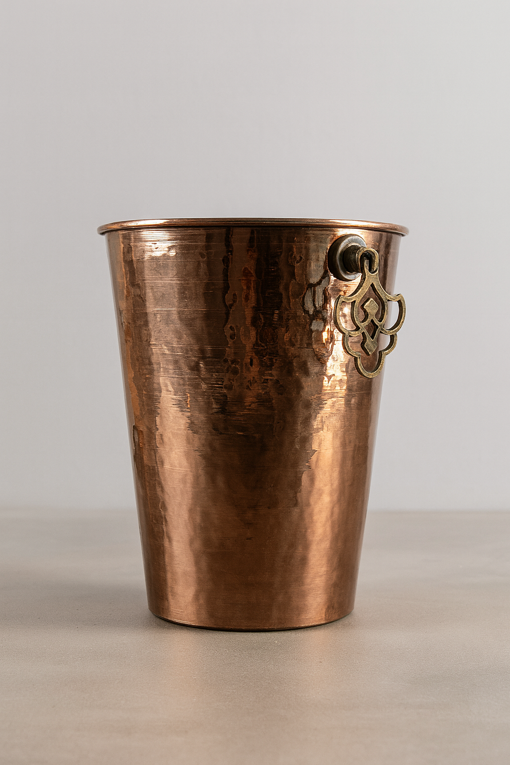 Hammered Copper Wine Cooler – Handmade Bottle Chiller