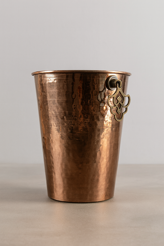 Hammered Copper Wine Cooler – Handmade Bottle Chiller