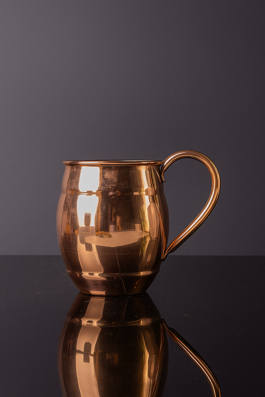 Turkish Copper Mug, Handmade 500ml Beverage Cup