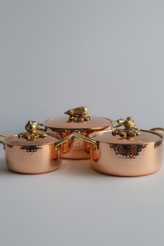Ottoman Bloom Copper Set - Turkish Cookware