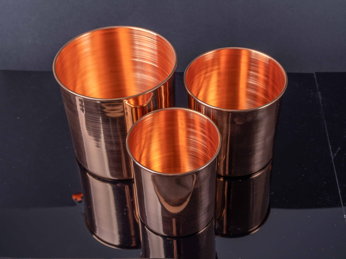 French Flowers Copper Planter Set – Handcrafted Solid Copper Pots