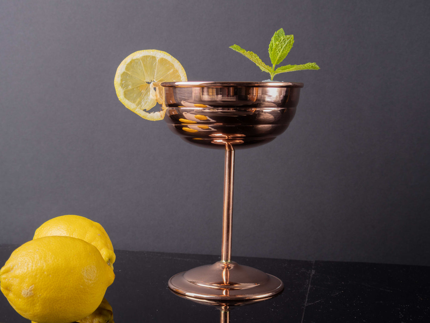 Handcrafted Copper Martini Goblet – 250ml Elegance