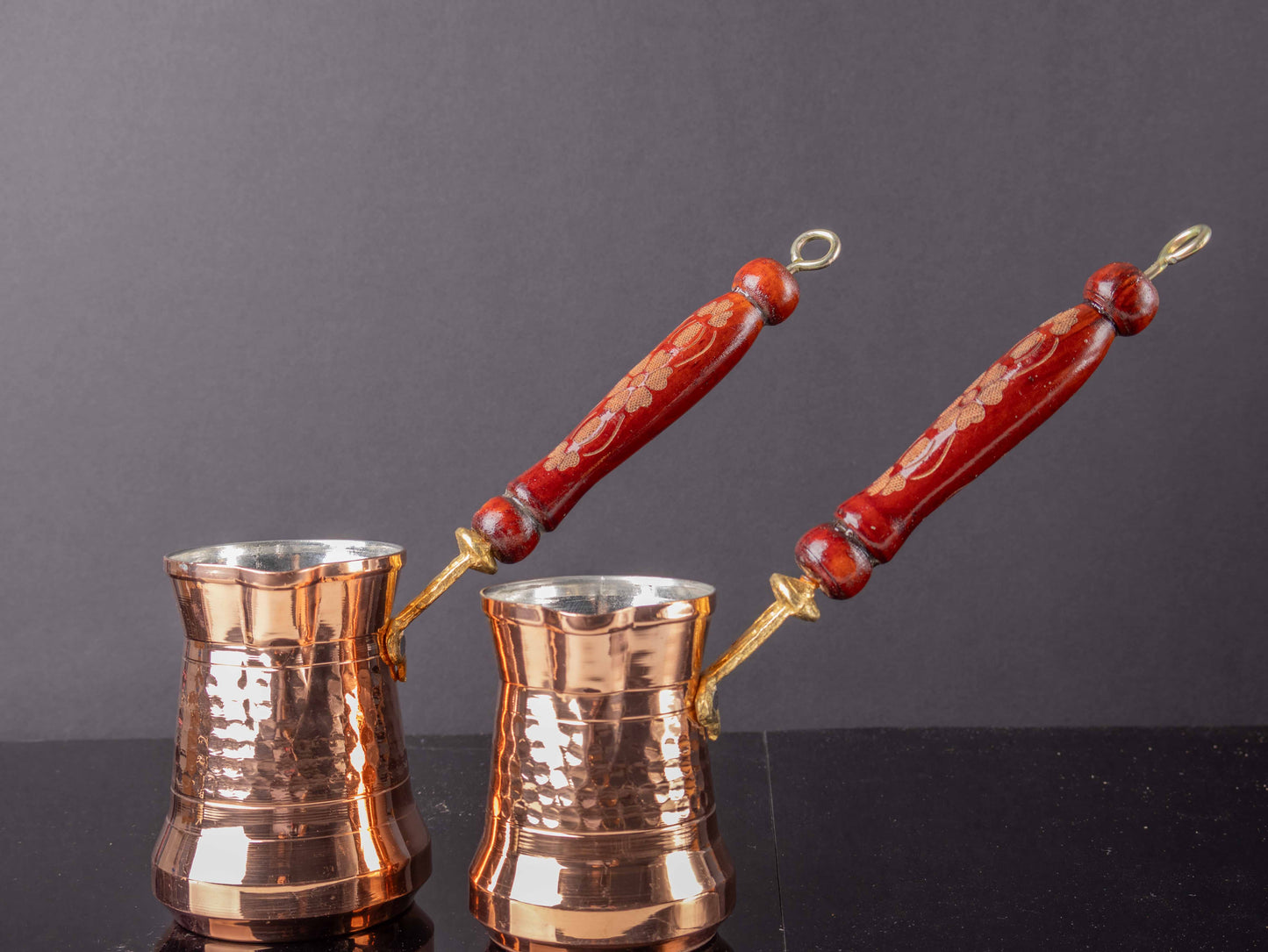 Pera Copper Coffee Pot - Traditional Turkish Coffee Pot