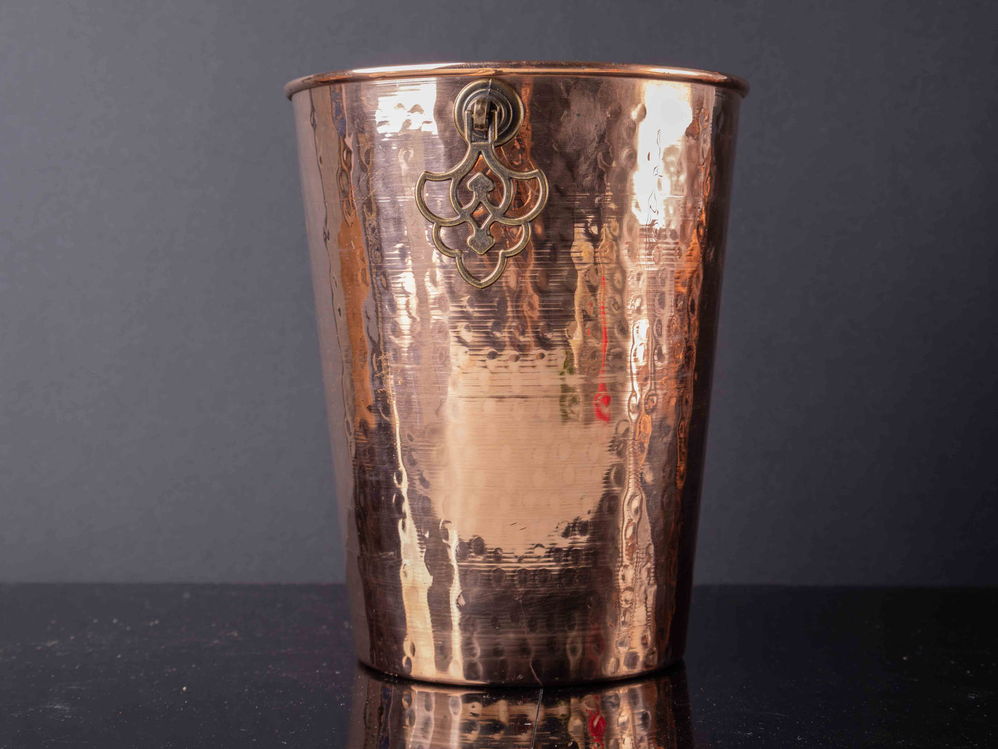 Hammered Copper Wine Cooler – Handmade Bottle Chiller
