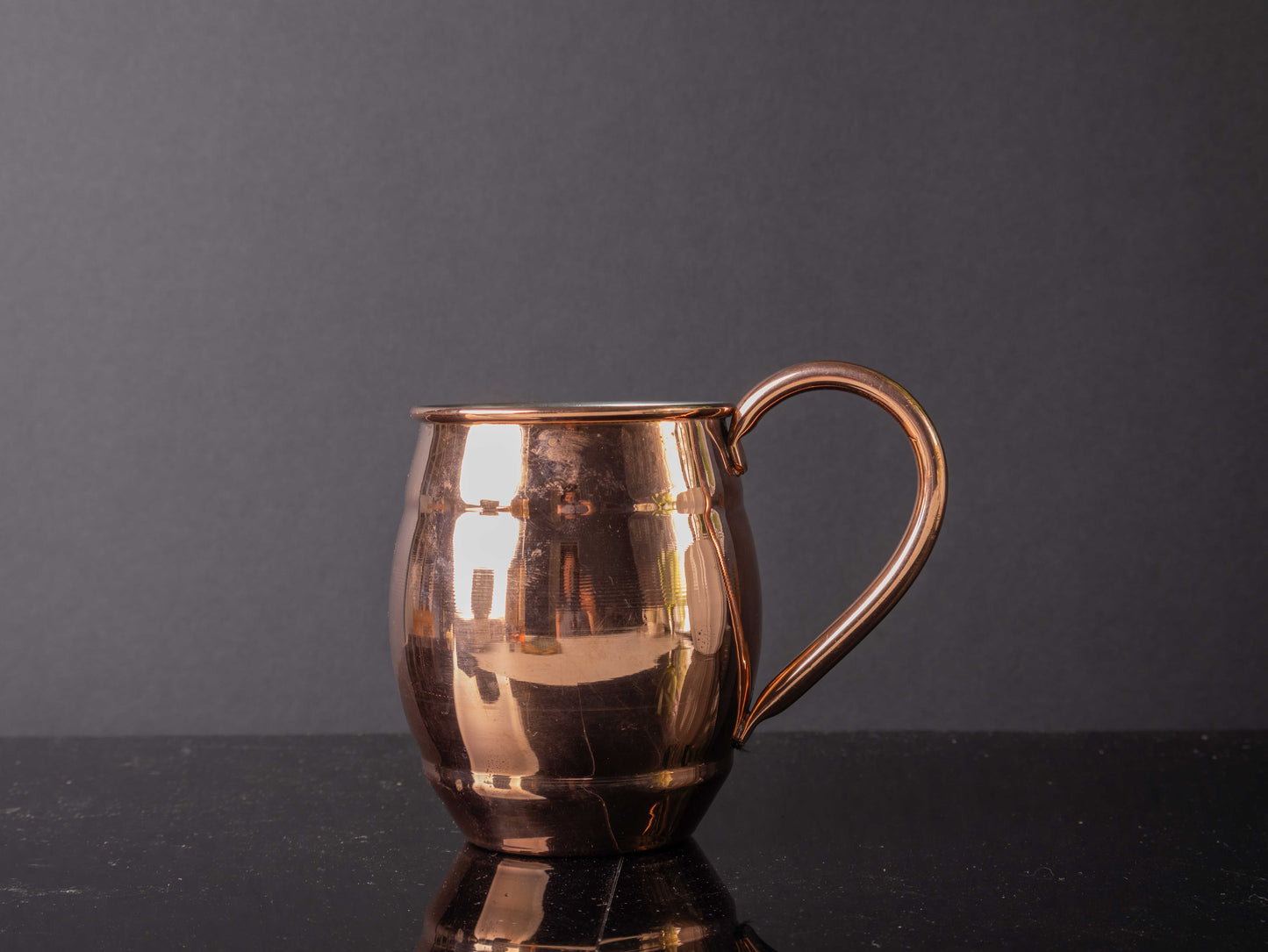 Turkish Copper Mug, Handmade 500ml Beverage Cup