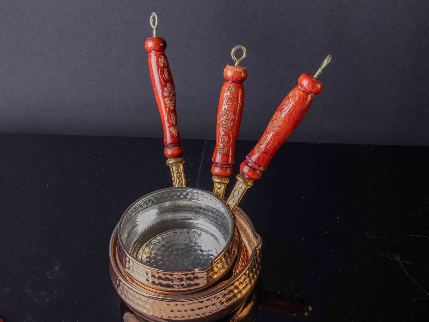 Handmade Copper Sauce Bowl – Individual or Set of 3 (Turkish Craftsmanship)