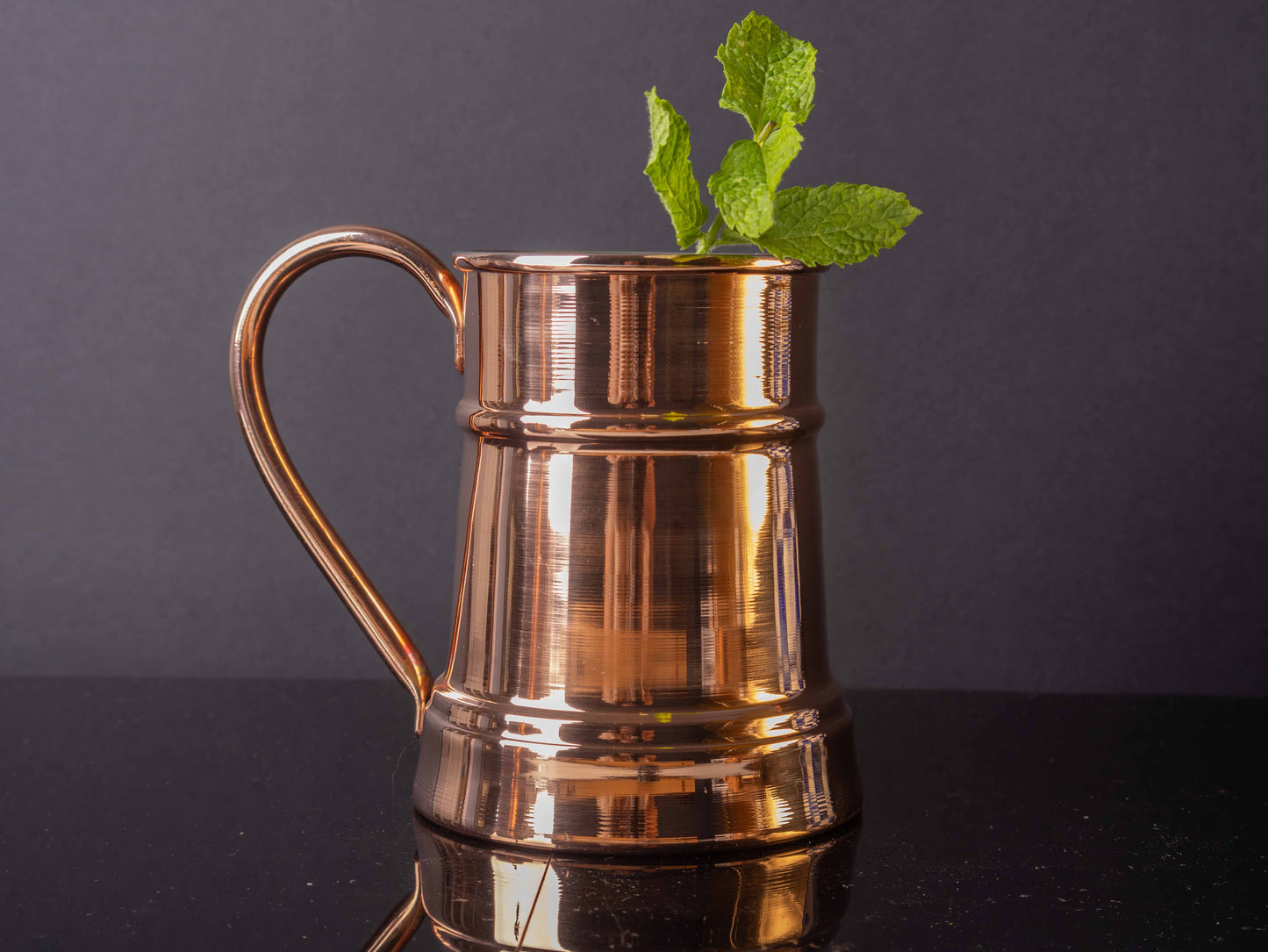 Handmade Turkish Copper Beer Mug – 600ml Tin-Lined Elegance