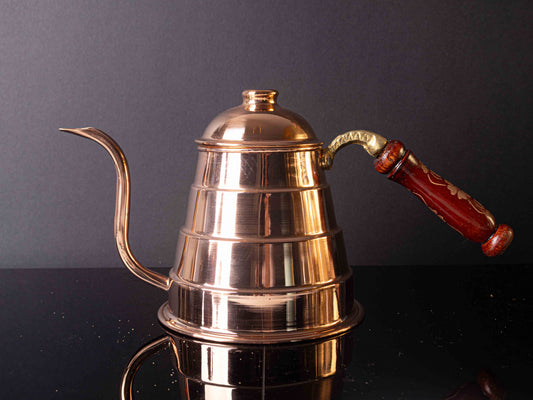 Handmade Turkish Copper Kettle- Pasha Pouring Pot