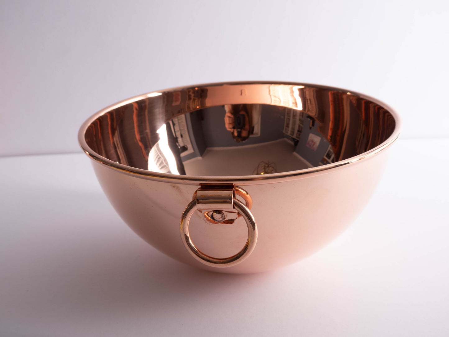 Artisanal Copper Mixing Bowl – Unlined Handcrafted Bowl for Whisking & Baking (21 cm)