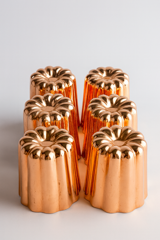 Heritage Copper Canelé Mold Set  – French-Style Molds