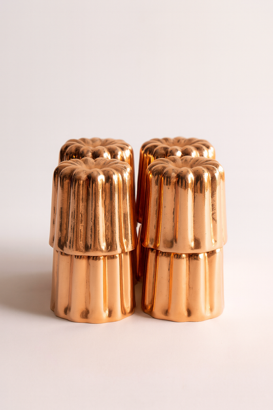 Heritage Copper Canelé Mold Set – French-Style Molds