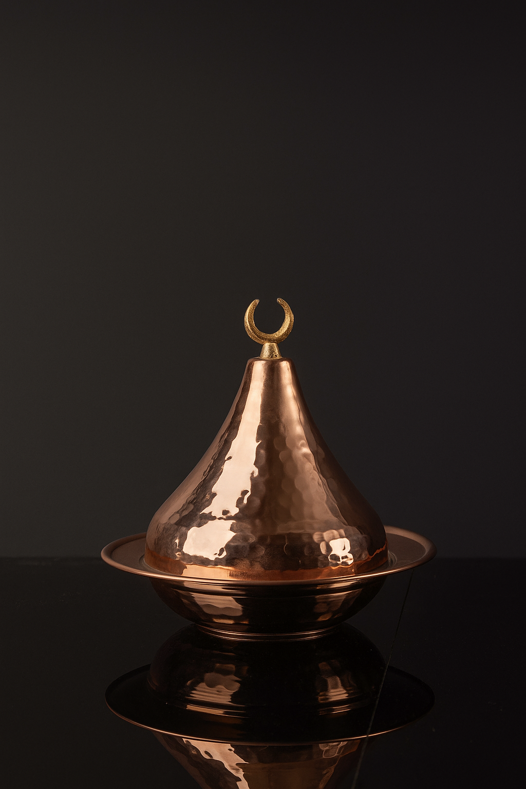 Handmade Copper Spice Bowl with Lid  – Vintage Turkish Storage Jar