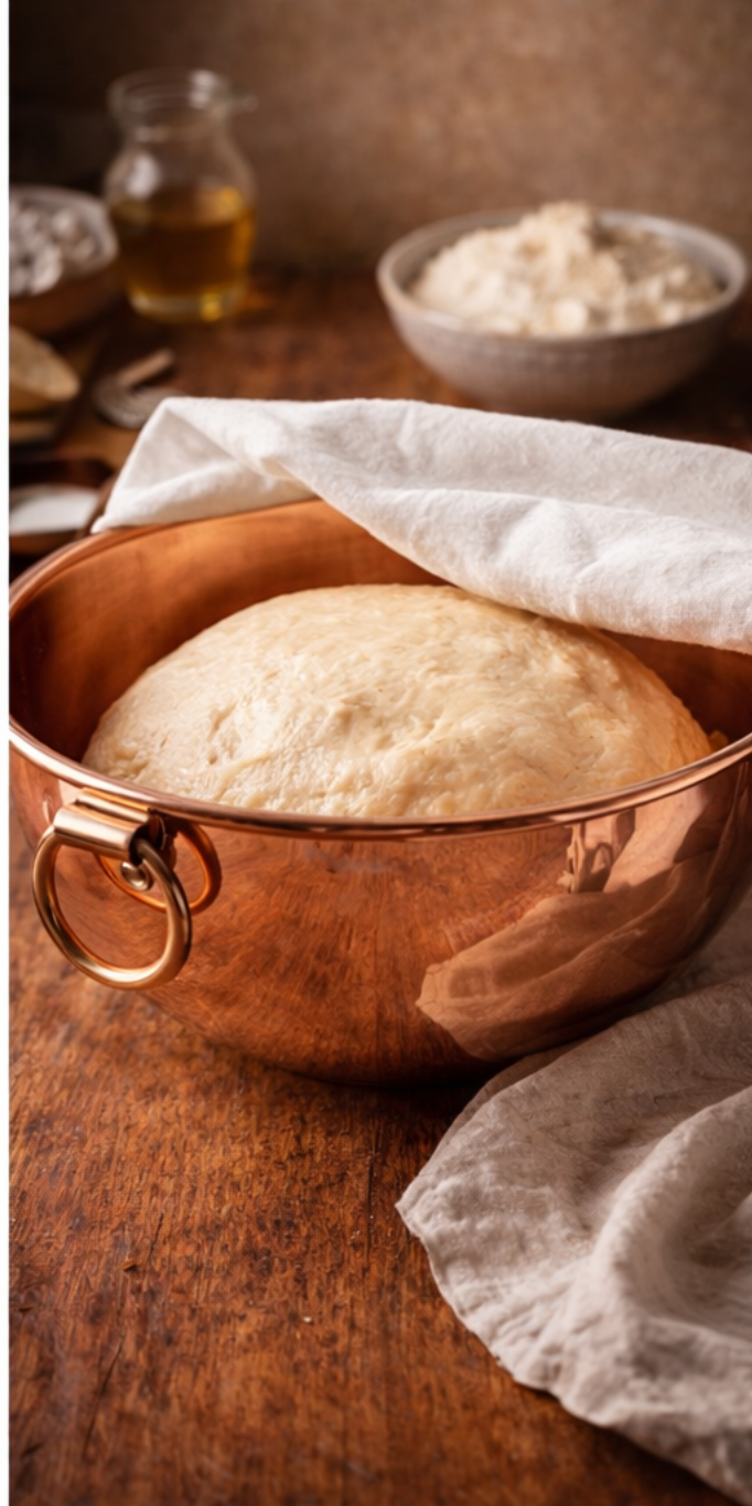 Artisanal Copper Mixing Bowl – Unlined Handcrafted Bowl for Whisking & Baking (21 cm)