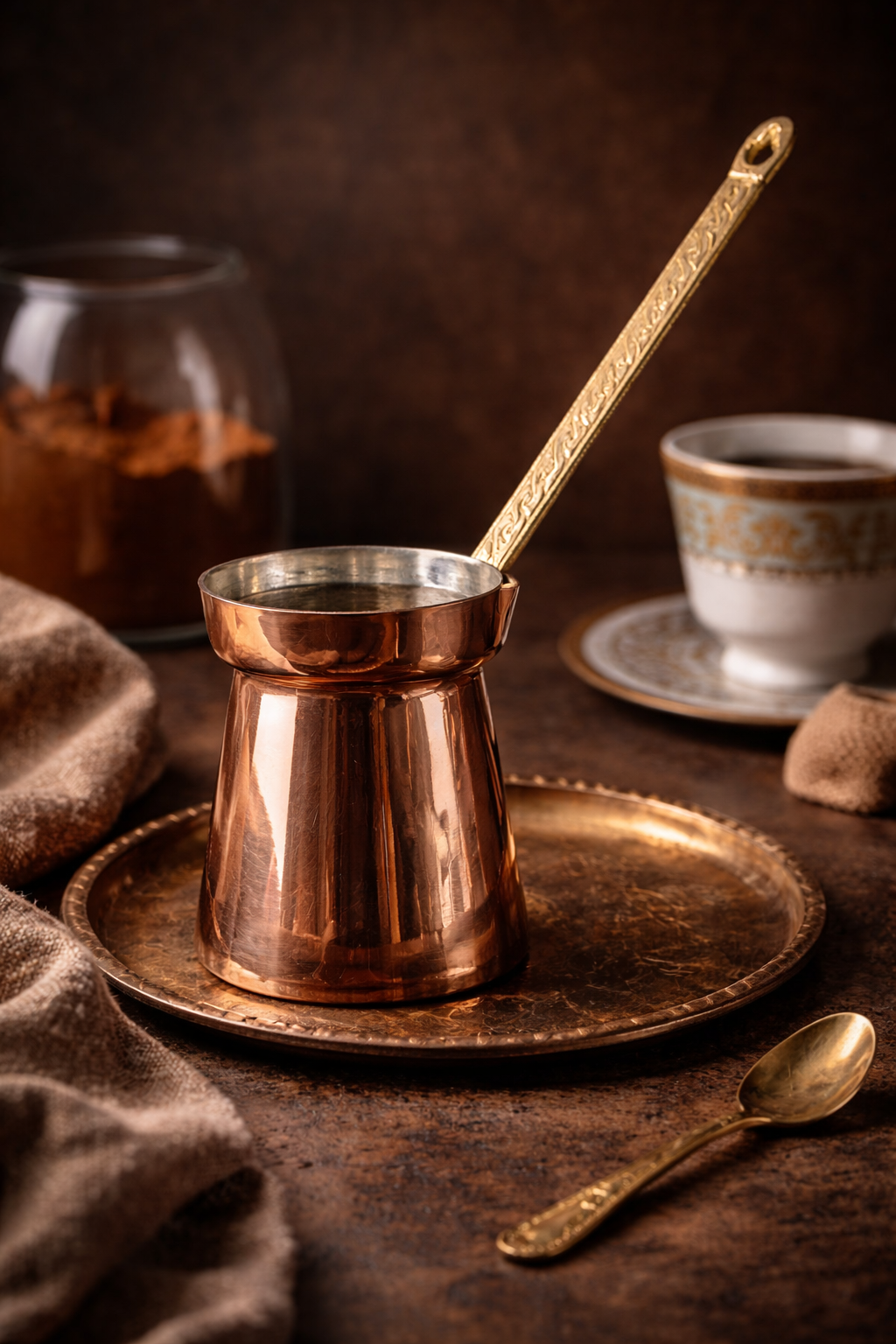 Coffee Ritual Bundle - Turkish Coffee Starter Bundle – Cezve, Kettle & Sugar Bowl