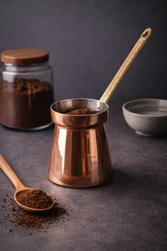 Monarch Copper Cezve Coffee Pot– Traditional Turkish Coffee Pot