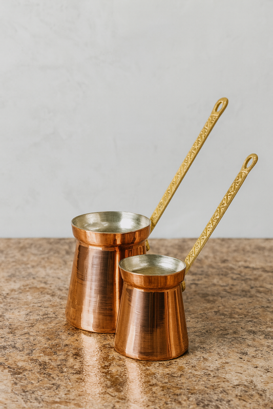 Monarch Copper Cezve Coffe Pot– Traditional Turkish Coffee Pot