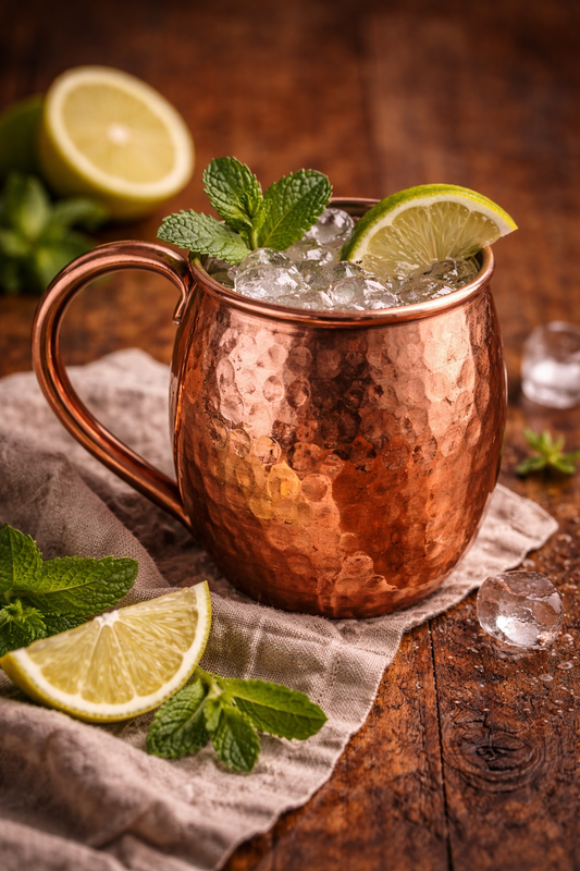 Classic Copper Beer Mug – 360ml Handmade Tin-Plated Cup