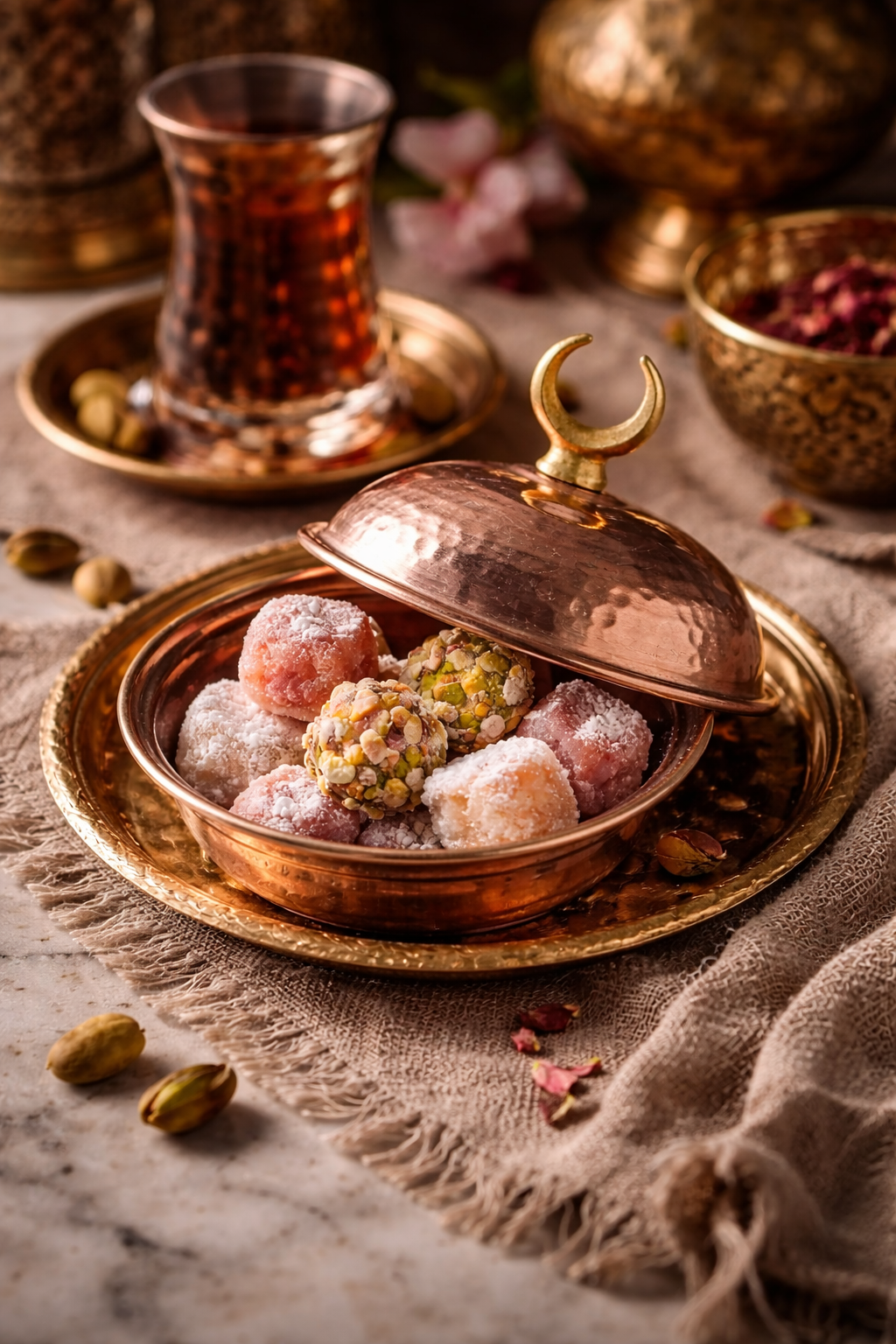 Handmade Copper Mini Container Pot – Authentic Turkish Craftsmanship