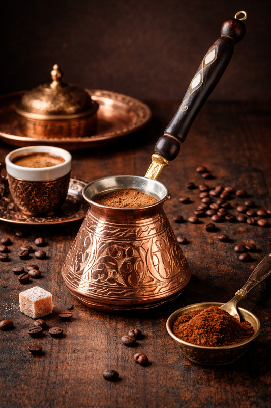 Sultana Copper Cezve – Turkish Coffee Pot